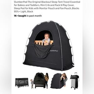 black slumber pod, like new condition!